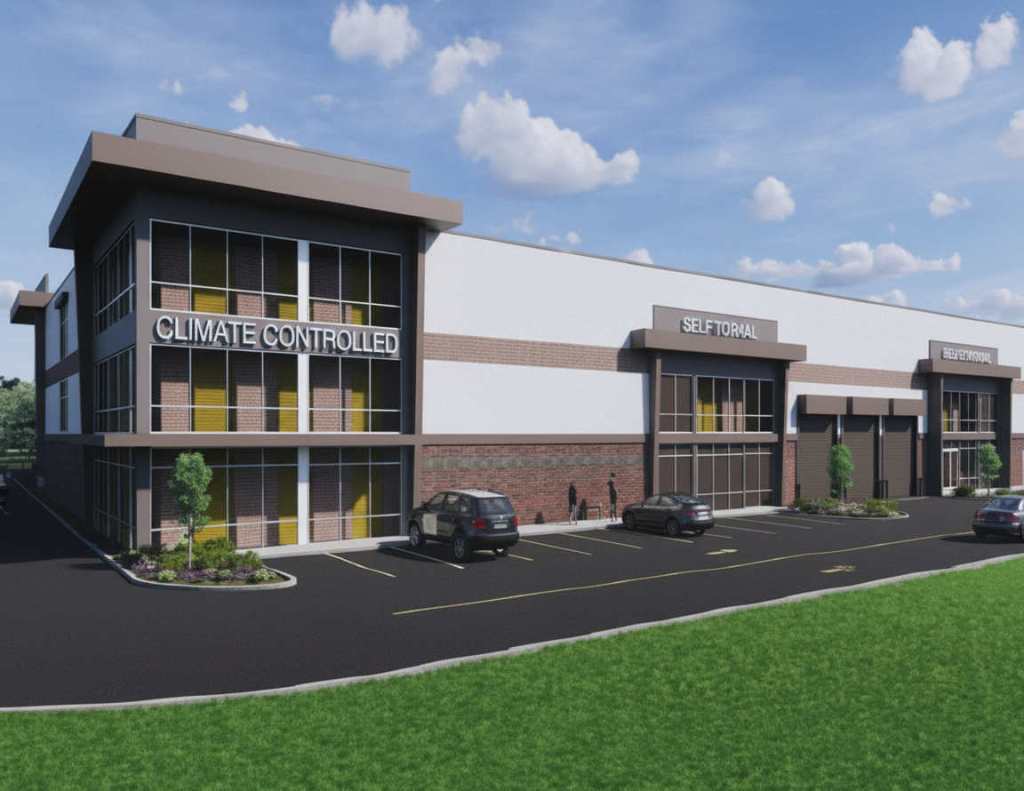 A rendering of the 964-unit self storage asset being developed in Monmouth Junction, N.J.
