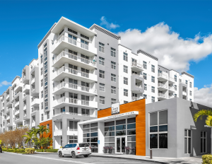 Exterior of multifamily property in Doral, Fla.
