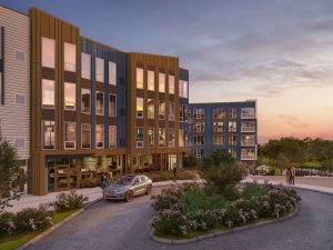 Rendering of Thompson Oaks, a 291-unit project in West St. Paul, Minn.