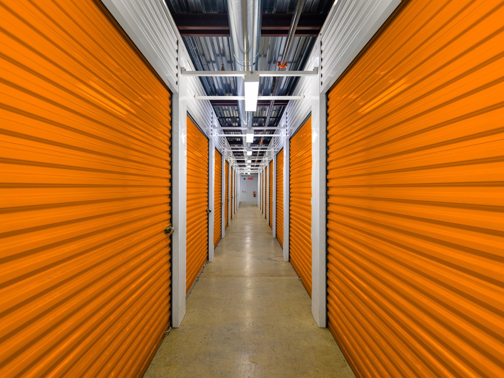 Inside climate controlled storage units
