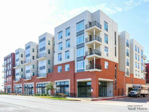 Exterior shot of Northpoint Crossing, a 1,925-bed student housing property in Collage Station, Texas.