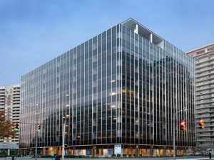 A photo of the current office building at 4040 N. Fairfax Drive in the Ballston neighborhood of Arlington, Va.