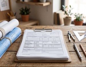 Building permit and pens
