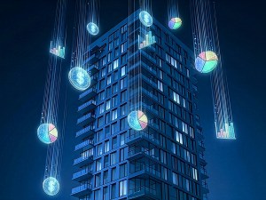 futuristic image building