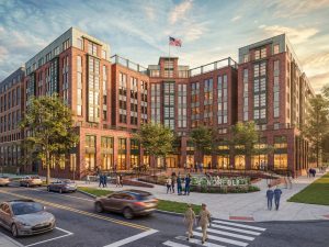 A rendering of the new buildings at Homeport Hampton Roads in Norfolk, Va.