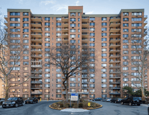 Exterior of one of the buildings in Lenox Terrace