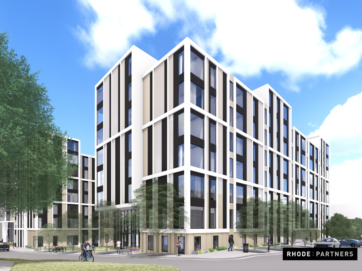 Rendering of the 758-bed The Olivia at Texas State University
