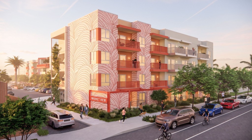 A rendering of Market View in National City, Calif.