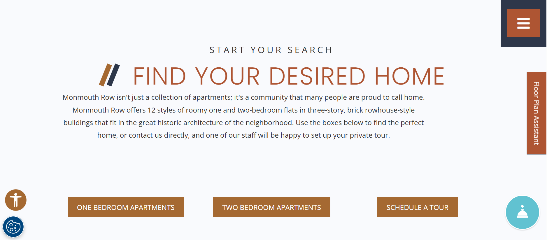 Monmouth Row website