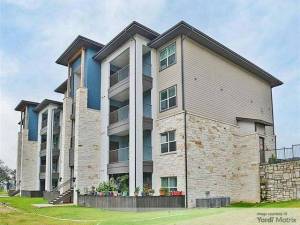 Exterior shot featuring one of Strata's 12 buildings in Austin, Texas.