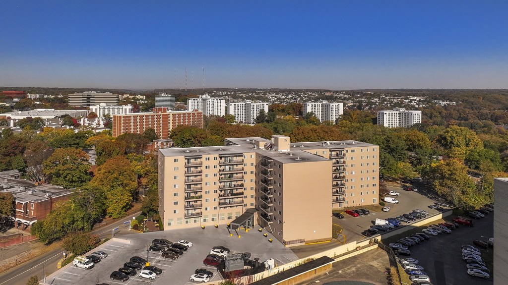 The Helston, an eight-story, 186-unit affordable housing community in Philadelphia purchased by Standard Communities for $29.3 million.