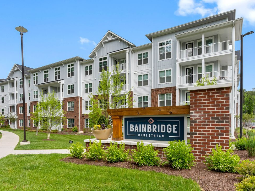 Exterior shot of Bainbridge Midlothian in Richmond, Va.