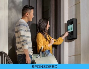 Stock image of smart access to an apartment