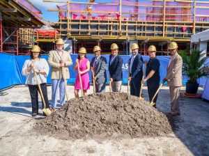 Image with representatives of Hyperion Group and the City of Boynton Beach celebrating the groundbreaking at Ocean One, a residential project in Boynton Beach, Fla.